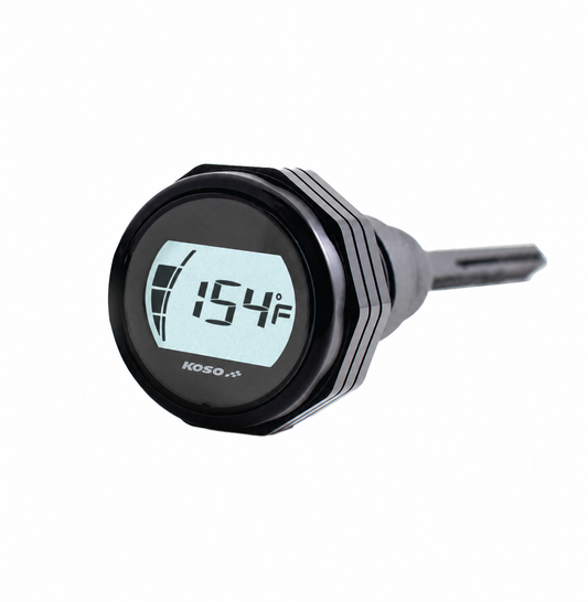 Koso BA053001 HD Oil Dipstick Gauge - Black