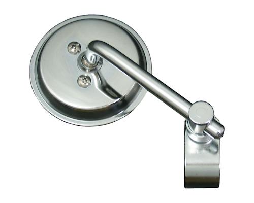 Neofactory 000131 chrome 3-inch short-stem mirror with clamp