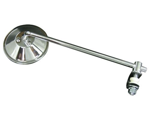Neofactory 000206 chrome 4-inch long-stem mirror with clamp
