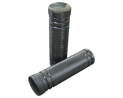 Neofactory 000647 black aluminum 5 Rib grip pair for 1-inch handlebars