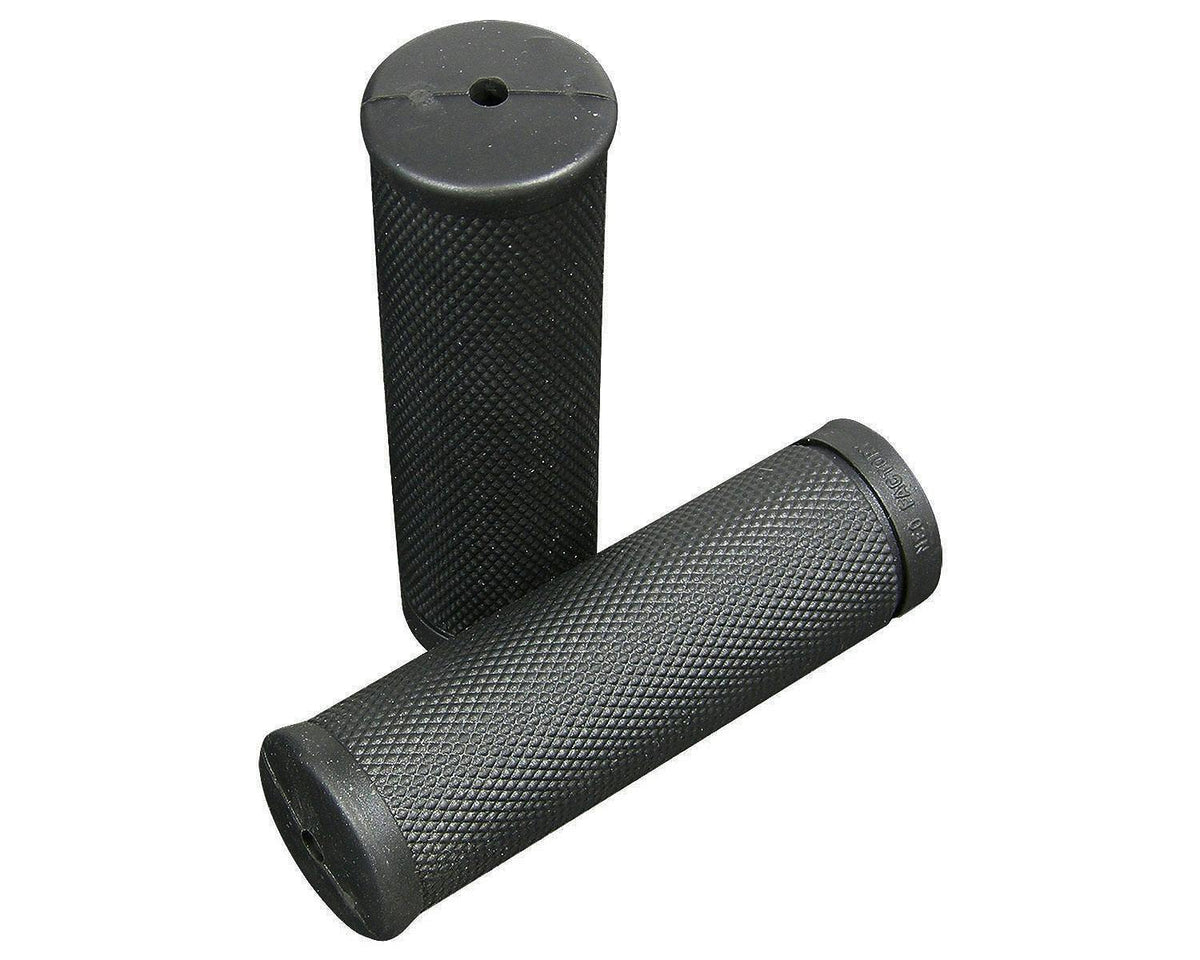 Neofactory 001494 black knurled rubber grip pair / 黑色滾花橡膠握把對組