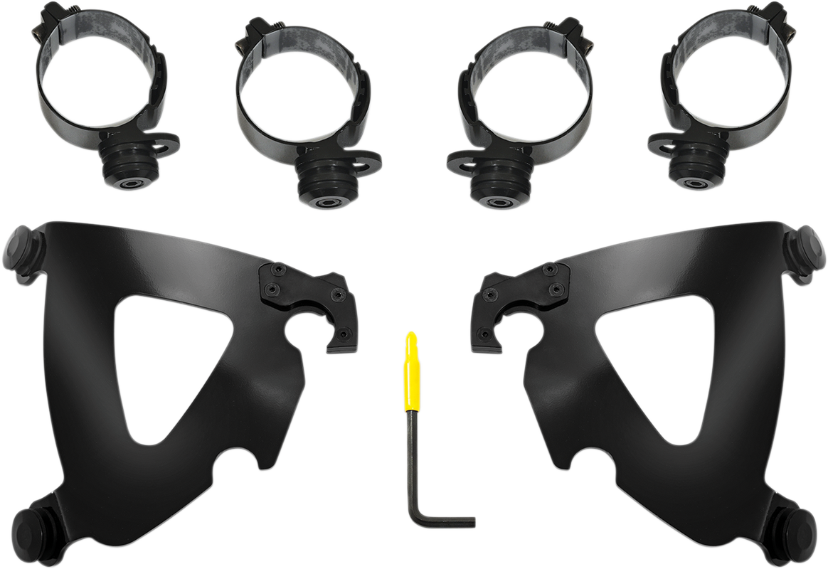Memphis Shades MPS-2320-0218 ROAD WARRIOR MOUNTING KIT - BLACK - FLSB