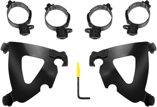 Memphis Shades MPS-2320-0218 ROAD WARRIOR MOUNTING KIT - BLACK - FLSB