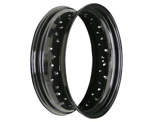 MotoTown 16 x 5.0 in. 40-Hole Rear Rim - Gloss Black