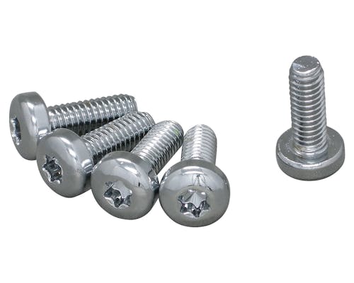 MotoTown Front Brake Rotor Bolt Set - 5/16-18 x 7/8 in., Chrome