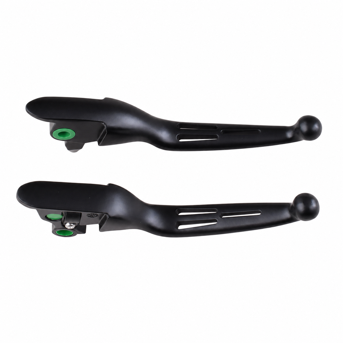 MotoTown 黑色 3-Slot Contour 煞車／離合器拉桿組，2008-2013 Touring