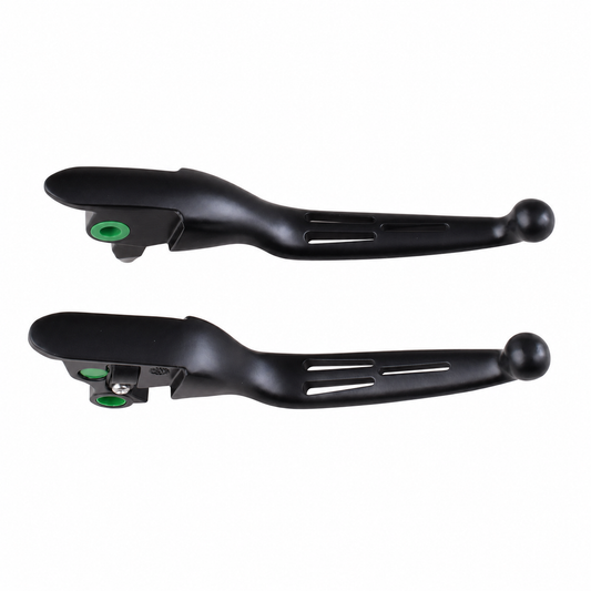 MotoTown Black 3-Slot Contour Brake & Clutch Lever Set, 2008-2013 Touring