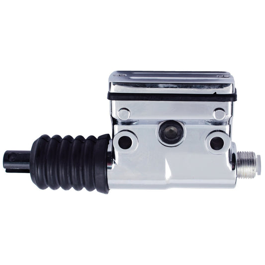 MotoTown Rear Brake Master Cylinder - Chrome for 1987-1999 Softail FLST