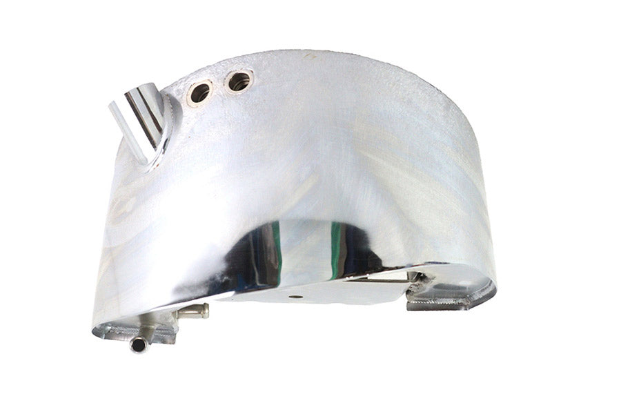 MotoTown Wrap-Around Side-Fill Oil Tank, OEM 62498-00A - Chrome for 2000-2017 Softail