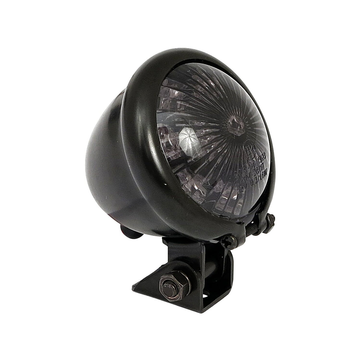MotoTown Bates LED Taillight, Black, Smoke Lens