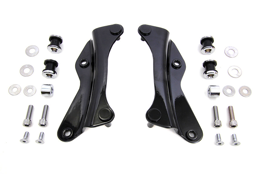MotoTown Black 4-Point Detachable Docking Hardware Kit
