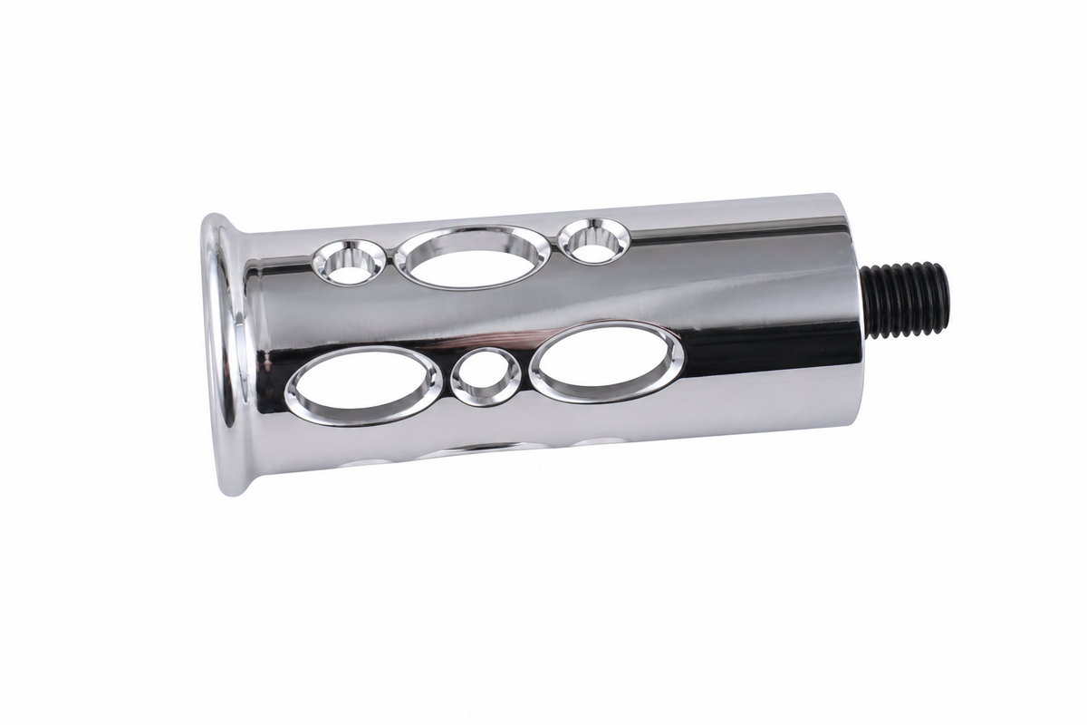MotoTown Oval-Cutout Shifter Peg - Chrome