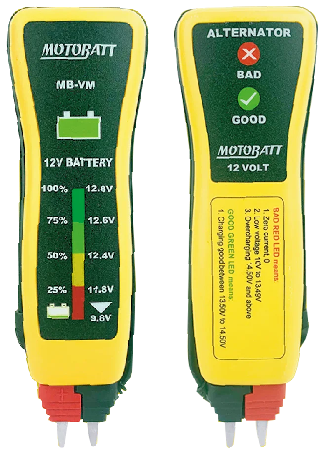 MOTOBATT POCKET VOLTMETER TESTER