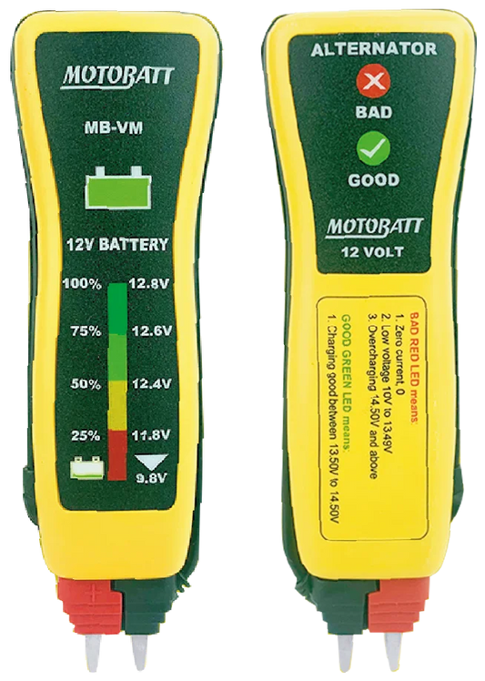 MOTOBATT POCKET VOLTMETER TESTER