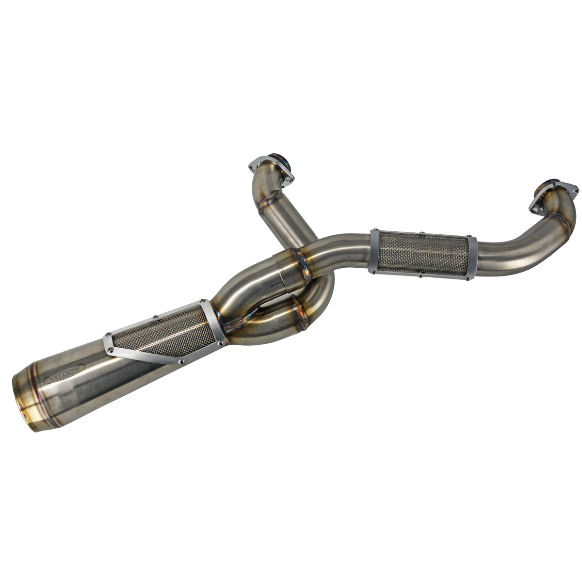Trask TM-5131 Big Sexy 2-into-1 Exhaust — Brushed Stainless