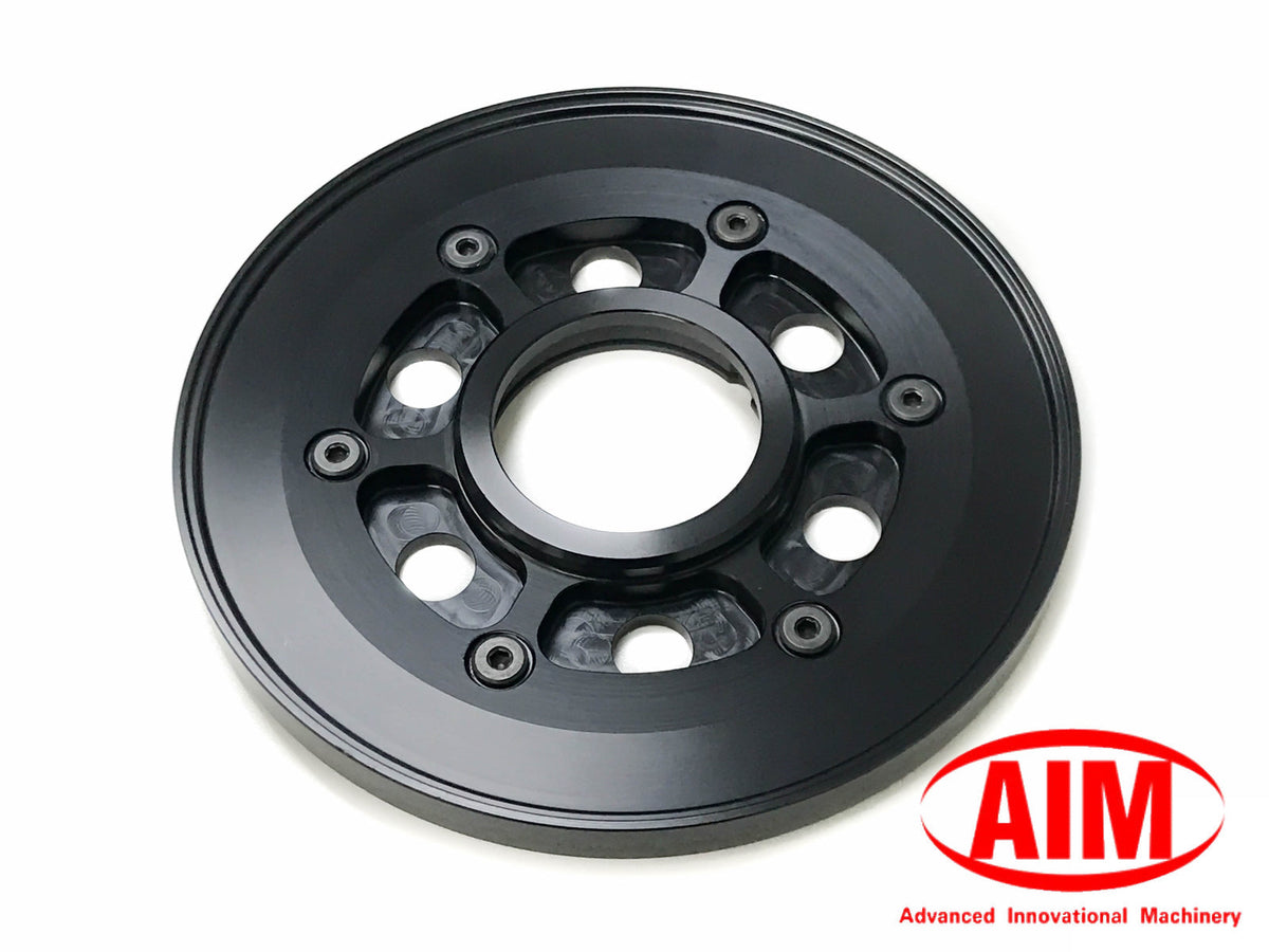 AIM AM002-BLK Billet Pressure Plate - Black for 1998+ Big Twin