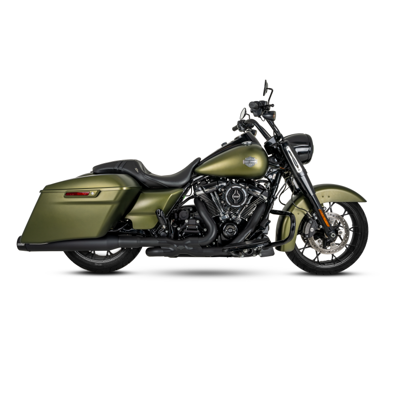 Vance & Hines 17-23 Harley Touring 車系 Blackbird 450 尾段排氣管 - 黑色 Contrast Finish 尾蓋｜46792