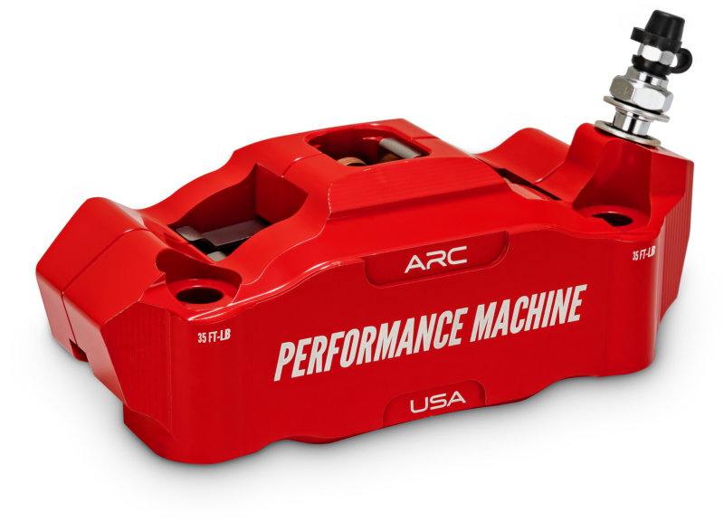 Performance Machine 125 x 4 Race Series Radial 固定座 卡鉗 附 ARC - 右側 - 紅色｜0052-2426-RC