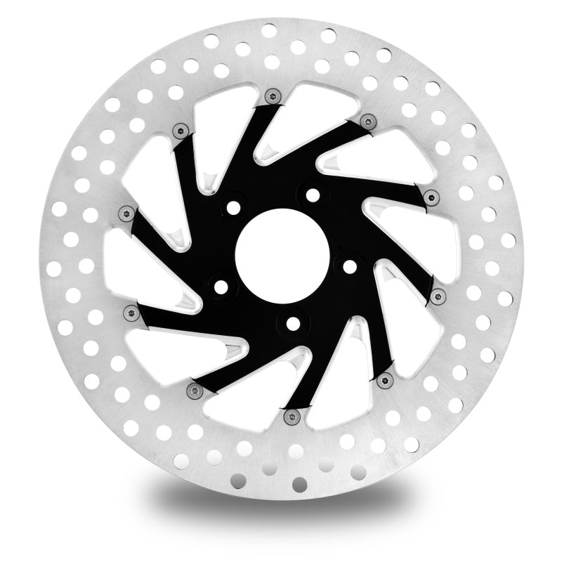 Performance Machine Disc/Carr 11.8 Del Rey 前側 左側 - 黑色切削面 Platinum｜0133-1800REYLS-BMP