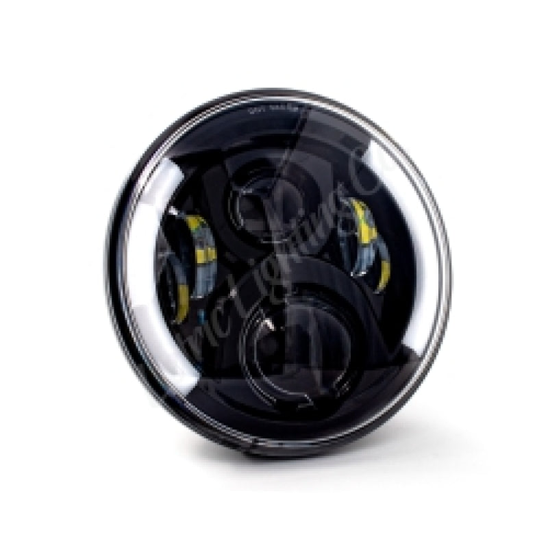 Letric Lighting 7 吋 Integrated 附 雙色切換燈芯 方向燈 黑色｜LLC-DHL-7TS
