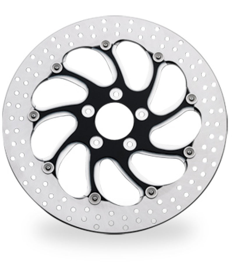 Performance Machine Disc/Carr 11.5 Torque 前側 左側 - 黑色切削面 Platinum｜0133-1522TORLS-BMP