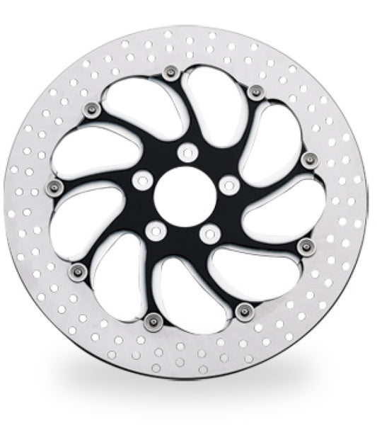 Performance Machine Disc/Carr 11.5 Torque 前側 左側 - 黑色切削面 Platinum｜0133-1522TORLS-BMP