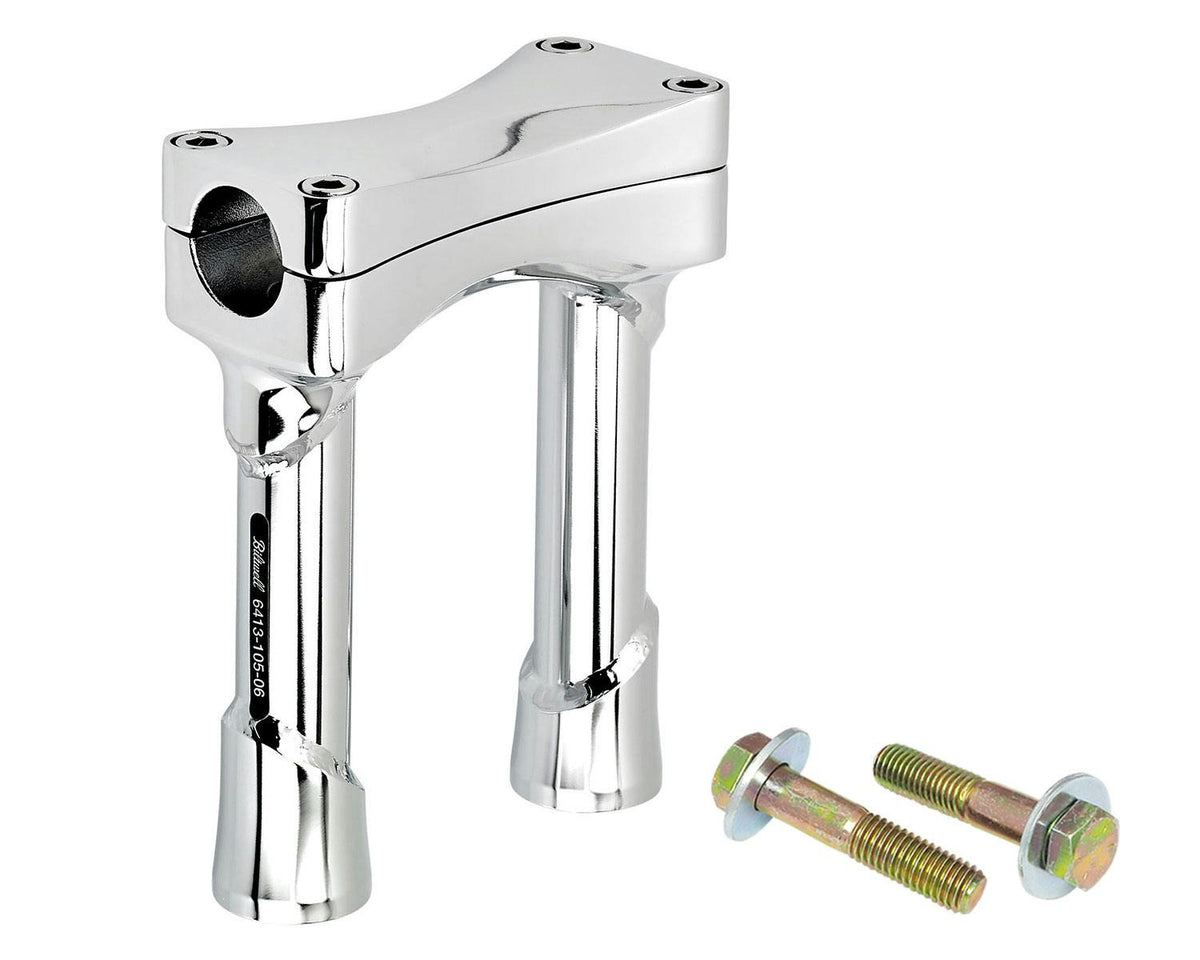 Biltwell Inc. 6413-105-06 Murdock O/S straight riser set, 6 inch, chrome