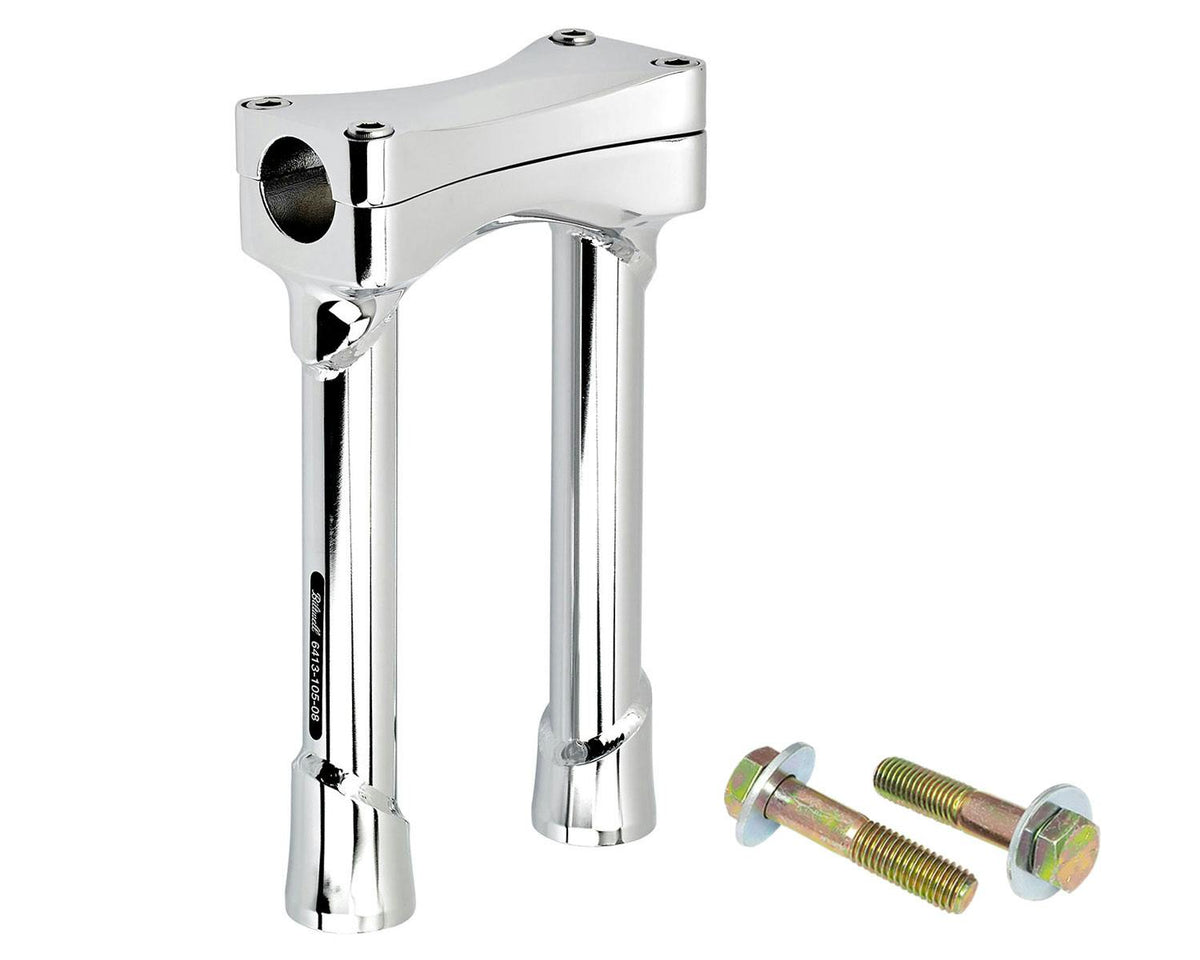 Biltwell Inc. 6413-105-08 Murdock O/S straight riser set, 8 inch, chrome