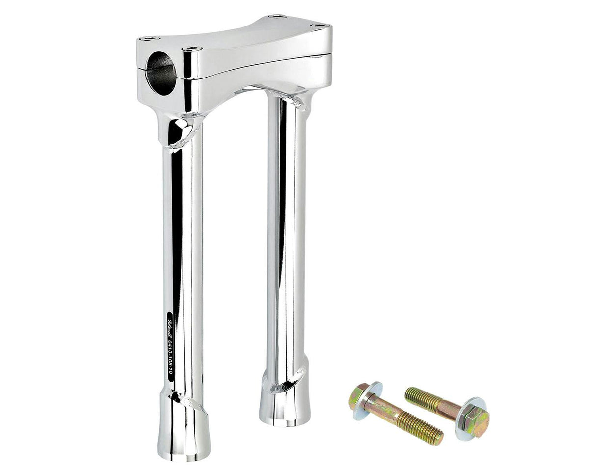 Biltwell Inc. 6413-105-10 Murdock O/S straight riser set, 10 inch, chrome