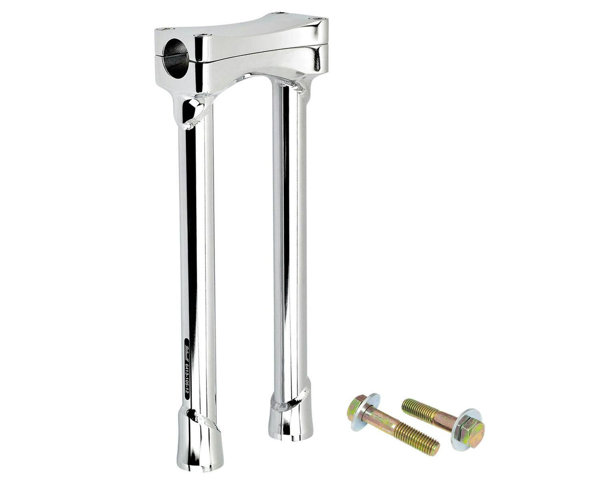 Biltwell Inc. 6413-105-12 Murdock O/S straight riser set, 12 inch, chrome