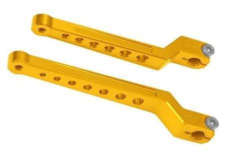 BLACK3 B3H0101 front/rear shift lever set, gold finish