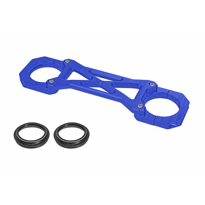 BLACK3 B3H0530BL Touring Fork Brace product photo, blue finish