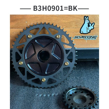 BLACK3 B3H0901 黑色 齒盤實品圖