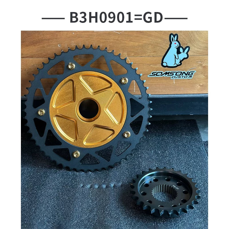 BLACK3 B3H0901 金色 齒盤實品圖
