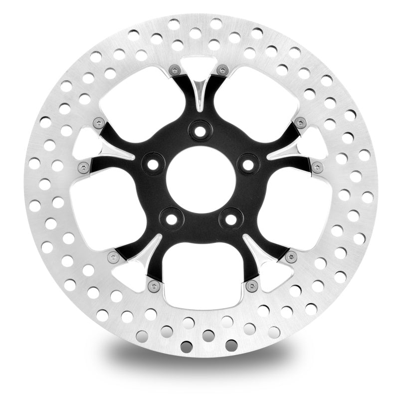 Performance Machine Disc/Carr 11.8 Galaxy 前側 左側 - 黑色切削面 Platinum｜0133-1800GALLS-BMP