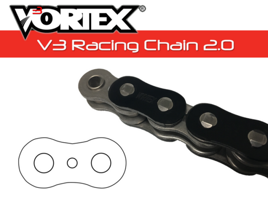 Vortex Racing V3 2.0 鏈條 525SX3-114- 黑色｜525SX3-114