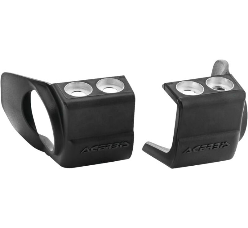 Acerbis 09+ Hon 250-450 CRF-R/X/RX/CRF450R-S/Kaw KX250F/450F/Beta Fork Shoe Protectors - 黑色｜2709690001