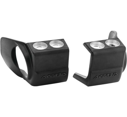 Acerbis 09+ Hon 250-450 CRF-R/X/RX/CRF450R-S/Kaw KX250F/450F/Beta Fork Shoe Protectors - 黑色｜2709690001
