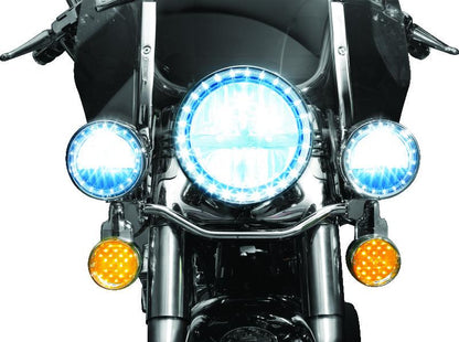 Kuryakyn LED 前側 方向燈 Conversion 平面式 替換燈芯 琥珀色 燈殼｜5441