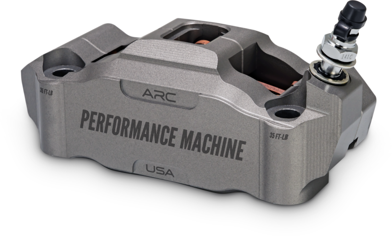 Performance Machine 125 x 4 Race Series Radial 固定座 卡鉗 附 ARC - 左側 - Gunmetal 灰色｜0052-2427-GYC