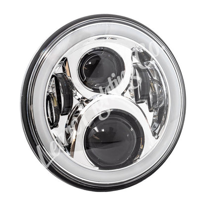 Letric Lighting 7 吋 LED 鍍鉻 全環光圈 Indian｜LLC-ILHC-7DC