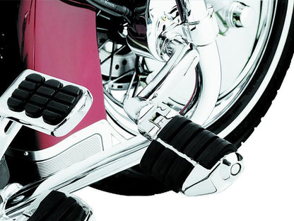 Kuryakyn Longhorn 偏移式 Dually ISO 腳踏 附 1-1/4 吋 夾座 鍍鉻｜4575