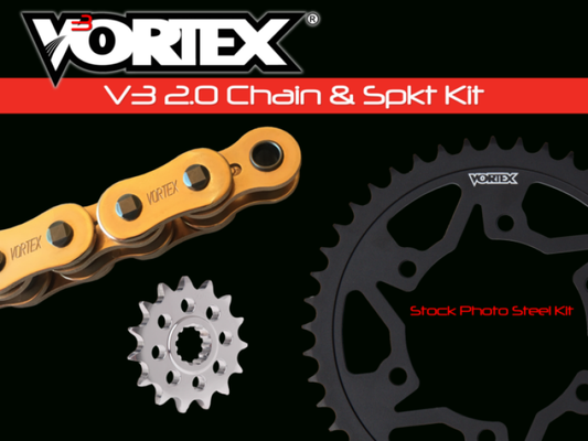 Vortex Racing V3 2.0 鏈條 and 齒盤 套件 3270-16,526AS-47,G520RX3-116- 金色｜CKG6310
