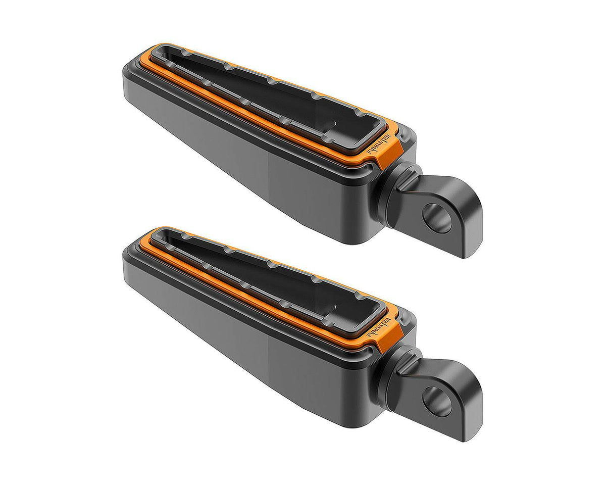 Fangster Color Collection Footpegs - Black Orange