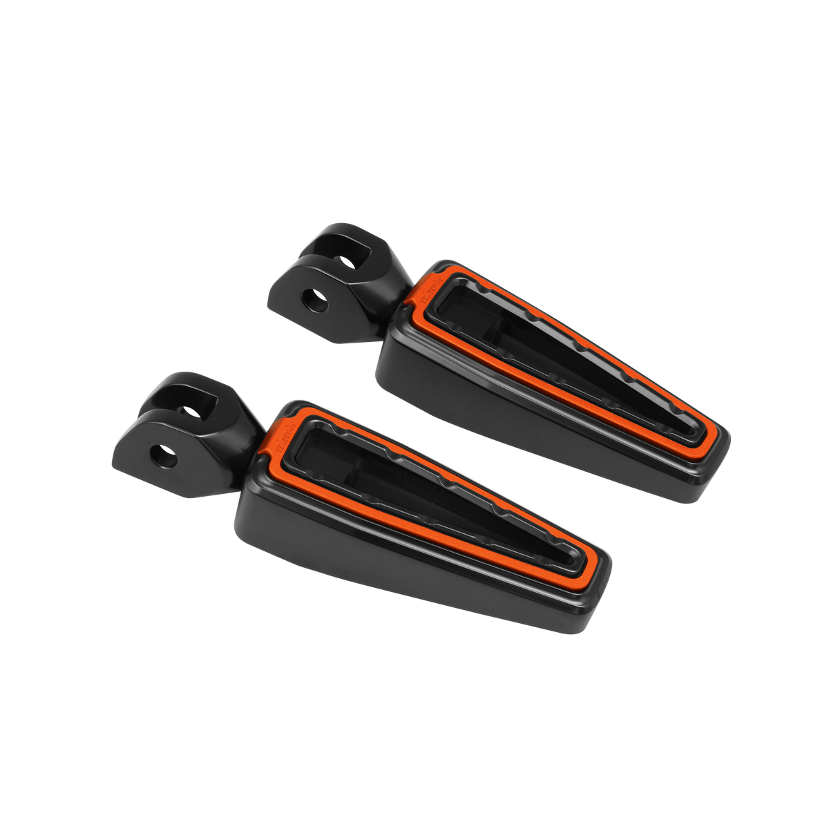 Fangster Color Collection Footpegs - Black Orange