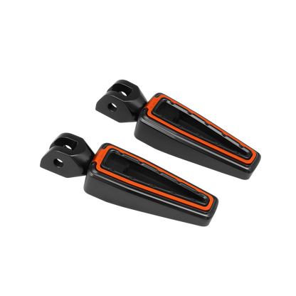 Fangster Color Collection Footpegs - Black Orange