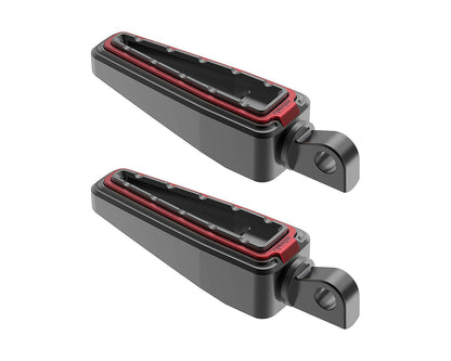 Fangster Color Collection Footpegs - Black Red