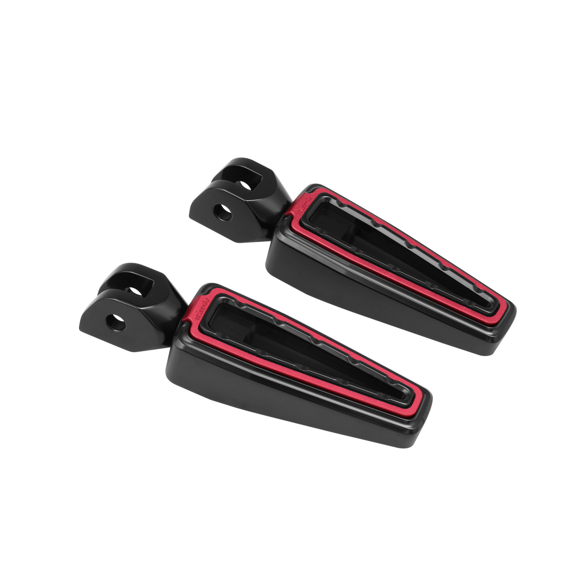Fangster Color Collection Footpegs - Black Red