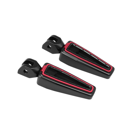 Fangster Color Collection Footpegs - Black Red