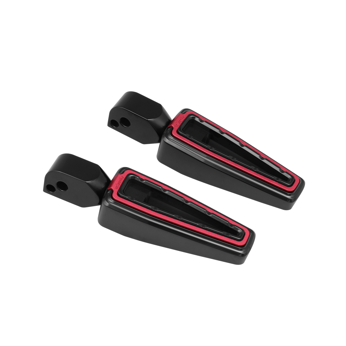 Fangster Color Collection Footpegs - Black Red